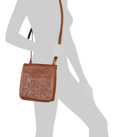Patricia Nash Tooled Leather Florence Granada Crossbody - Picture 5 of 6